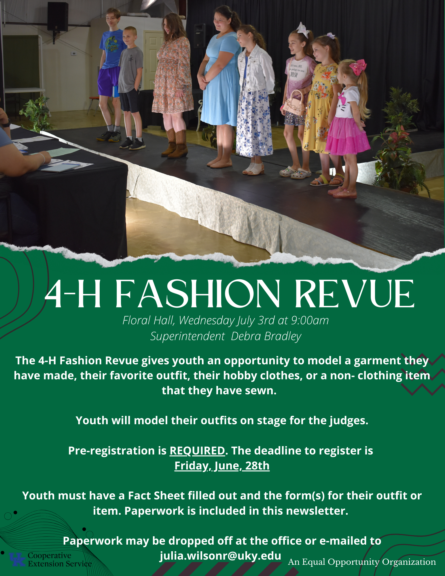 fashion revue flyer